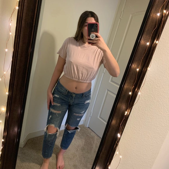 Vici Dolls Wilfred pink cropped tee - Picture 2 of 3